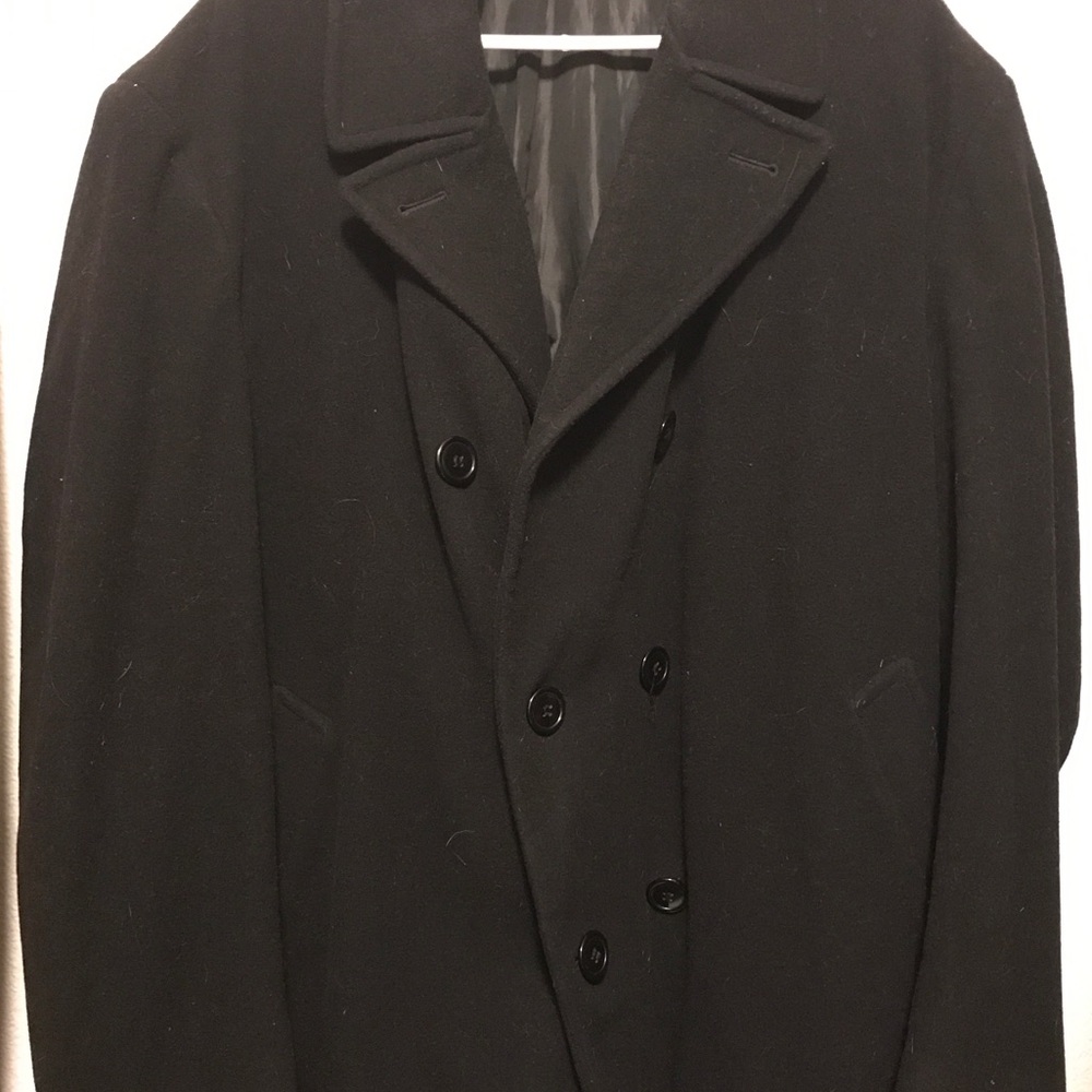 Ralph Lauren Black Pea Coat Men’s XL